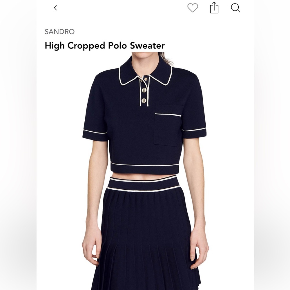 Sandro cropped sweater